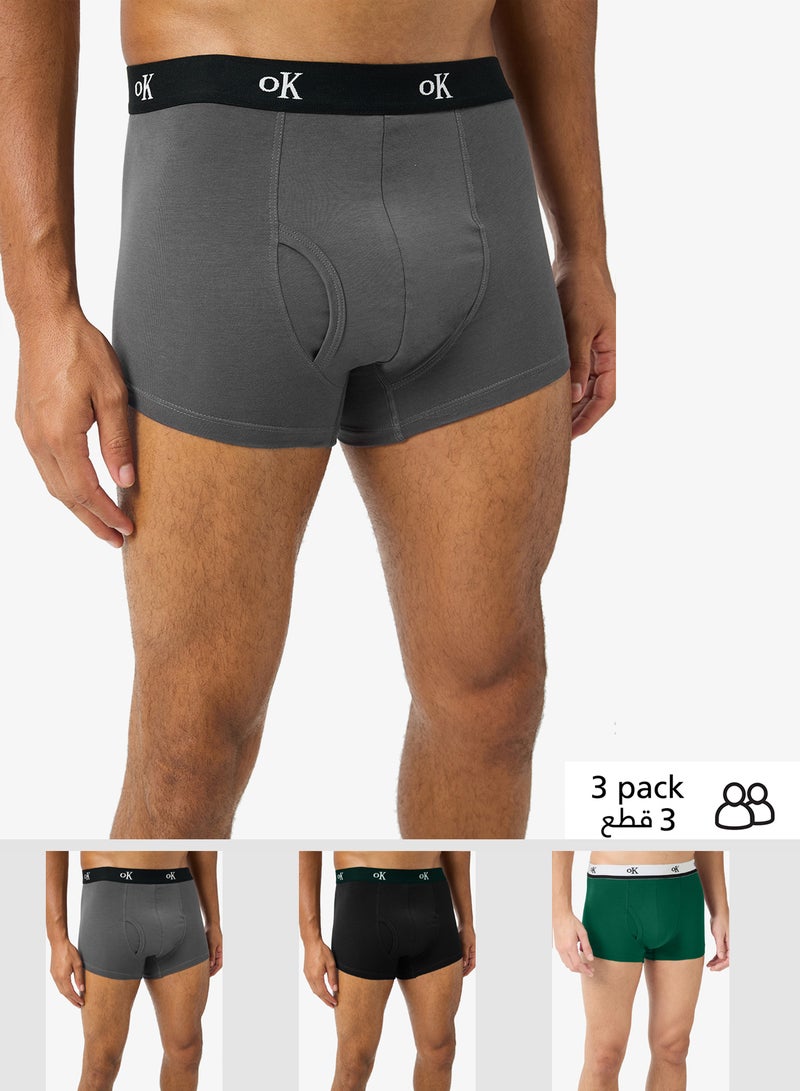Seventy Five Basics Pack of 3 Boxer Briefs - Image 1